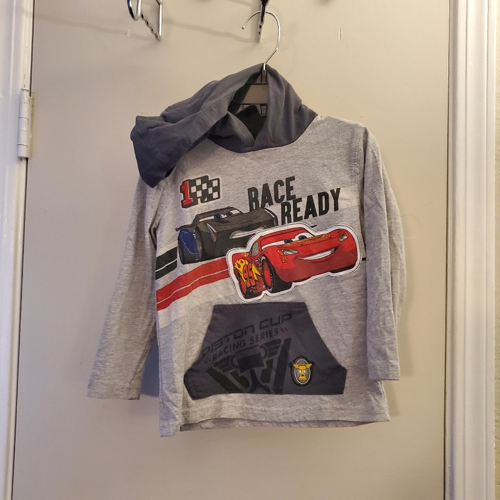 Cars Hooded tee ling sleeve